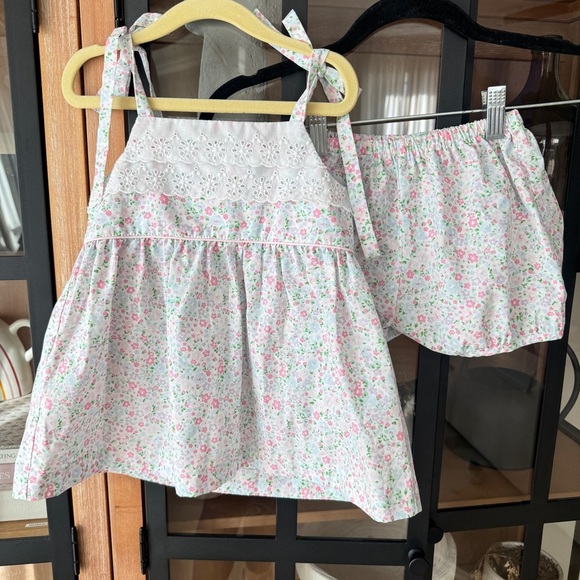 The Beaufort Bonnet Company Other - TBBC Idabelle's Bloomer Set Mountain Brook Mini Floral Worth Avenue Eyelet top